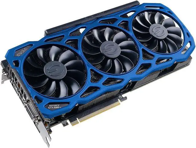 Main image of EVGA GeForce GTX 1080 Ti FTW3 ELITE GAMING BLUE, 11G-P4-6797-K3, 11GB 12 GHz GDDR5X, iCX Technology - 9 Thermal Sensors & RGB LED G/P/M