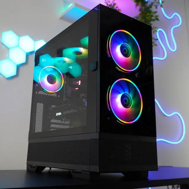 Alt view image 5 of 6 - HyperXtreme Gaming PC - Intel Core i3-10100F (3.6GHz), NVIDIA GeForce RTX 3070, DDR4-3200 RGB 16GB, 1TB NVMe M.2 SSD, Windows 11, WiFi, Xtreme VR - OEM
