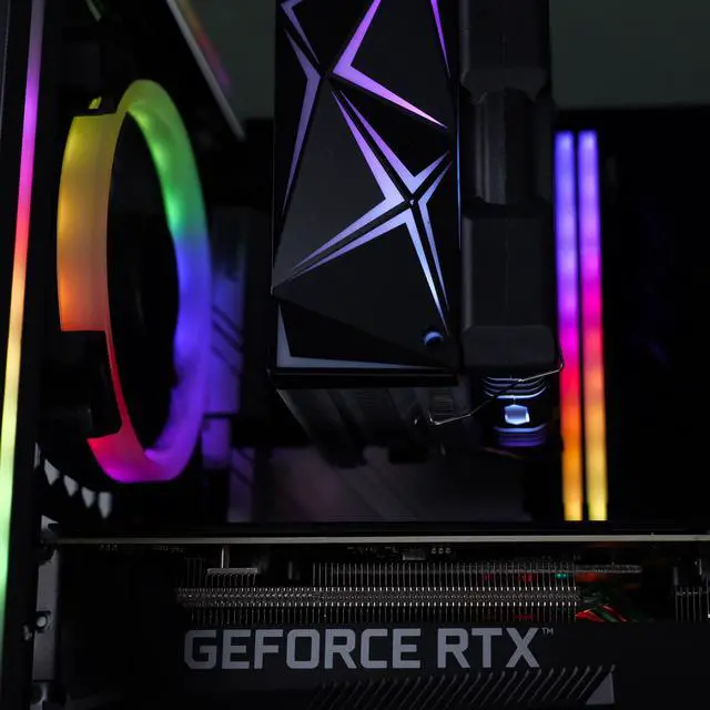 Alt view image 6 of 6 - HyperCubic Gaming PC - Intel Core i5-10400F (2.9GHz), NVIDIA GeForce RTX 3060, DDR4-3200 RGB 16GB, 1TB NVMe M.2 SSD, Windows 11, WiFi, Xtreme VR - OEM