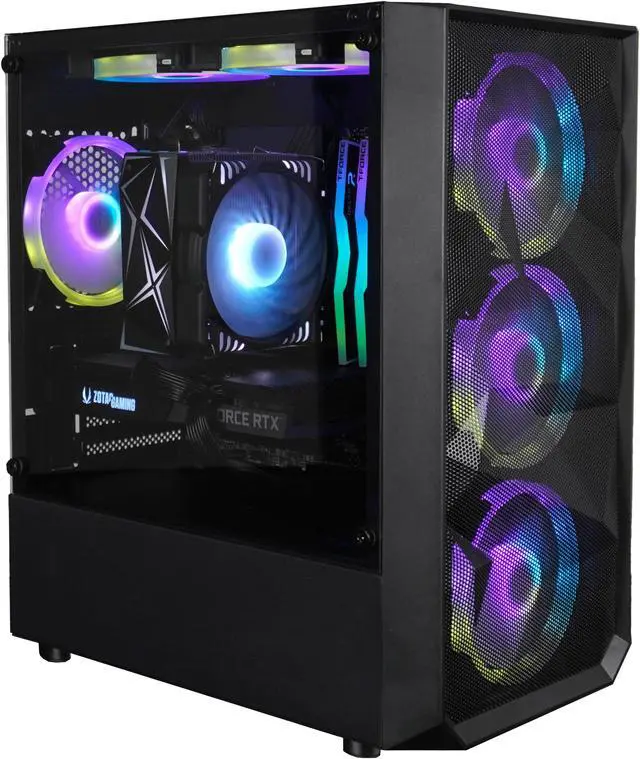Main image of HyperRage Gaming PC - Intel Core i5-12400F (2.5GHz), NVIDIA GeForce RTX 3080, DDR4-3200 RGB 32GB, 2TB NVMe M.2 SSD, Windows 11, WiFi, Xtreme VR - OEM