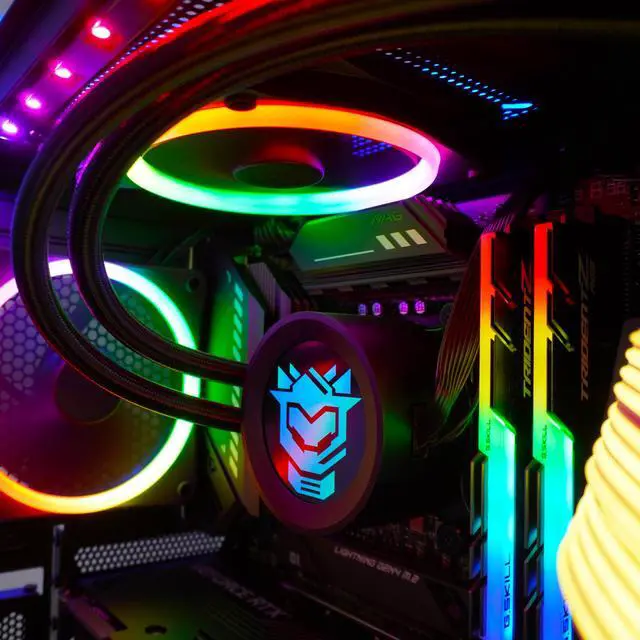 Alt view image 6 of 6 - HyperFury Gaming PC - AMD Ryzen 5 5500 (3.6GHz), NVIDIA GeForce RTX 3070, DDR4-3200 RGB 16GB, 2TB NVMe M.2 SSD, Windows 11, WiFi, Xtreme VR - OEM