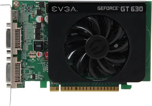 Alt view image 2 of 4 - EVGA GeForce GT 630 1GB DDR3 128-bit PCI Express 2.0 x16 Graphics Card 96 CUDA Cores, Dual DVI + Mini HDMI, DirectX 11, Blu-Ray 3D Support 01G-P3-2631-KR