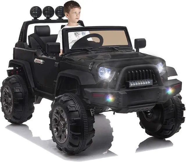 Main image of 12V Kids Electric Truck Car With Remote Control Black