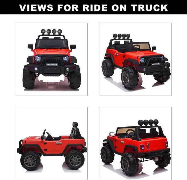 Alt view image 4 of 7 - 12V Kids Electric Truck Car With Remote Control Pink