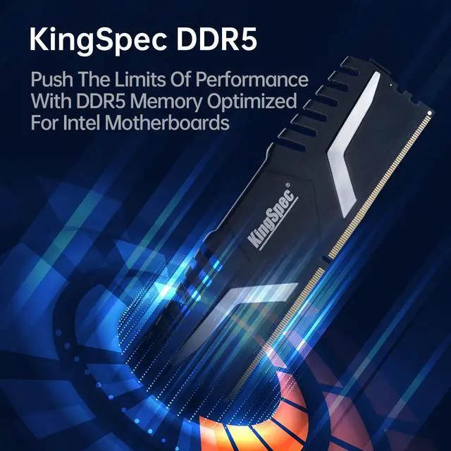 Alt view image 5 of 6 - KingSpec DDR5 Computer Memory 32GB(2×16GB) 4800 MHz RAM Desktop Memory PC Memories Module Gaming Memory Computer by KingSpec Onboard Voltage Regulation PC Upgrade UDIMM DDR-5 for CoRe Z690 Motherboard