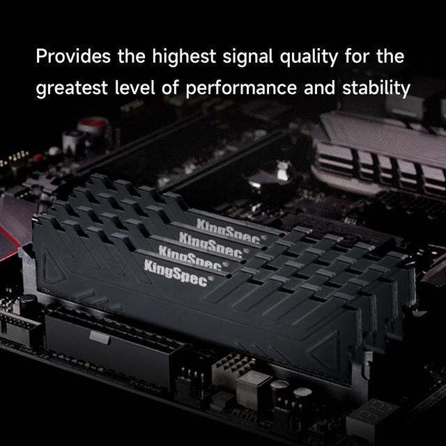Alt view image 5 of 7 - KingSpec DDR4 RAM 8GB Memory Module 3200 MHz 288-Pin UDIMM with Heatsink for Computer Desktop PC Memories Module Gaming