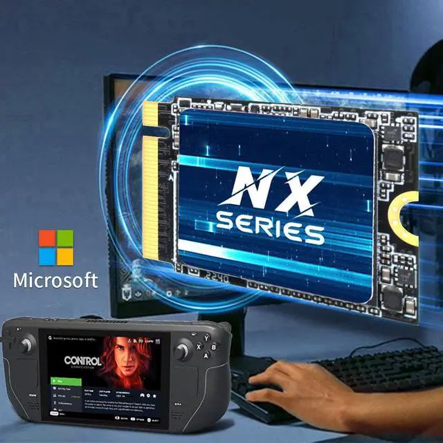 Alt view image 7 of 7 - KingSpec SSD NX Series 1TB M.2 2230 Internal Solid State Drive NVMe PCIe 3.0 * 4 Compatible with Microsoft Surface and Steam Deck 1TB