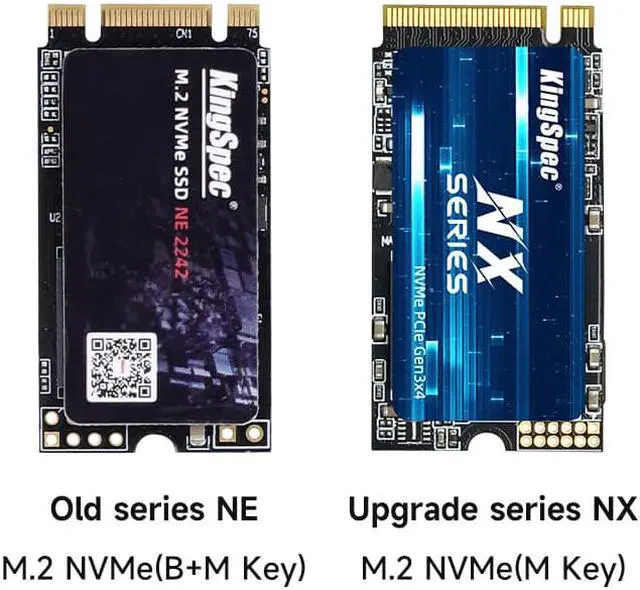 Alt view image 4 of 7 - The KingSpec Solid State Drive NX Series 128 GB M.2 2242 PCIe 3.0 x 4 NVMe 1.3 M Key SSD High-Performance for PC Laptop Desktop Ultrabook and Portable Device Upgrade Motherboard