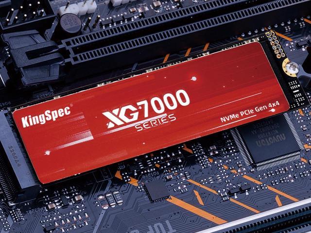 Alt view image 7 of 7 - KingSpec XG 7000 1TB M.2 2280 PCIe 4.0x4 NVME 1.4 Internal Solid State Drive for PS5 PC Desktop Laptop Game-Player with Heatsink