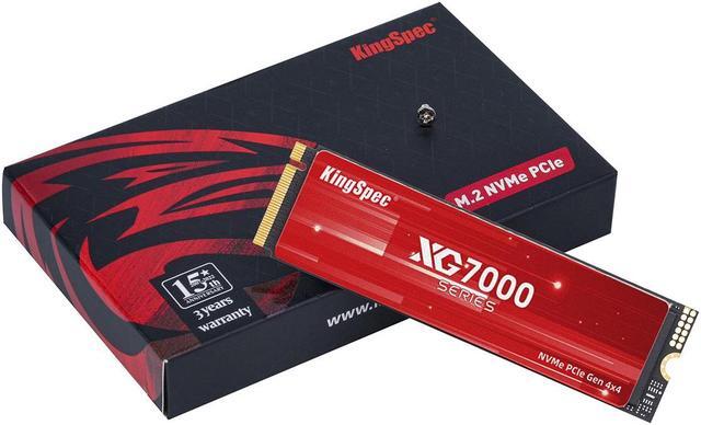 Alt view image 8 of 7 - KingSpec XG 7000 1TB M.2 2280 PCIe 4.0x4 NVME 1.4 Internal Solid State Drive for PS5 PC Desktop Laptop Game-Player with Heatsink