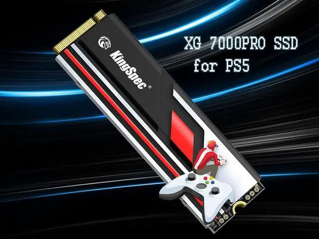 Alt view image 5 of 7 - KingSpec SSD XG7000 PRO 1 TB Cache HD M.2 2280  PCIe Gen4 x4 NVMe 1.4  Internal Solid State Drive for PS5 PC Desktop Game-Player