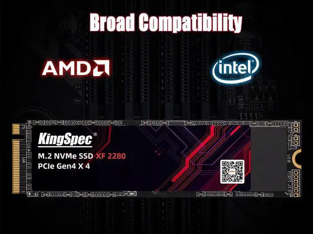 Alt view image 6 of 7 - KingSpec SSD Internal Solid State Drive 2TB M.2 NVMe 2280 PCIe 4.0 Computer Disk Data Storage NAND Flash Gaming SSD PS5 PC Desktop Laptop Ultrabook Upgrade for CoRe Ryzen Motherboard 2TB