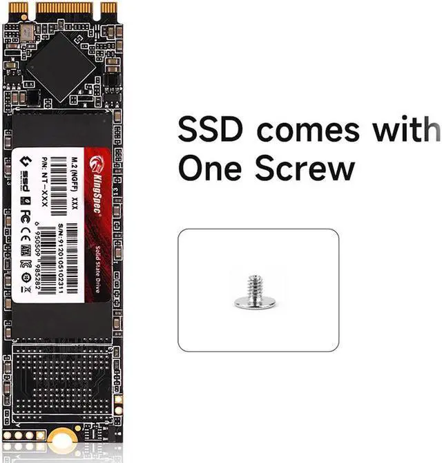 Alt view image 6 of 7 - KingSpec M.2 2280 4TB SSD NGFF M.2 SATA III 6Gb/s Internal Solid State Drive Hard Disk Data Storage for PC Desktop Laptop Ultrabook 3D NAND SATA III Without Heatsink 4TB SATA III Without Heatsink