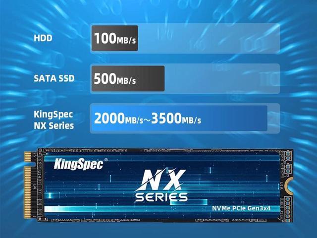 KingSpec M2 NVMe 2280 SSD, M.2 PCIe 4.0 256 GB 512GB 1TB, SSD M2 PCIe Gen4  x 4 SSD 2280mm 2TB 4TB