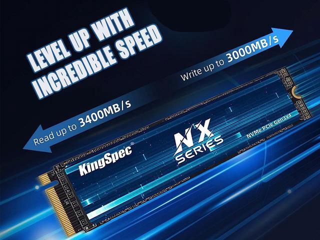 Alt view image 6 of 7 - KingSpec SSD 1TB Internal Solid State Drive M.2 NVMe 2280 PCIe Gen 3.0X4 Computer Disk Data Storage NAND Flash Hard Drives PC Desktop Laptop Ultrabook Upgrade for CoRe Ryzen Motherboard