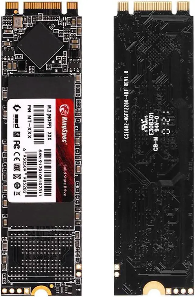 Alt view image 2 of 7 - KingSpec M.2 2280 128GB SSD NGFF M.2 SATA III 6Gb/s Internal Solid State Drive Hard Disk Data Storage for PC Desktop Laptop Ultrabook