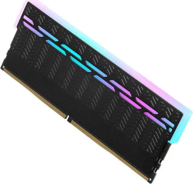 Alt view image 2 of 7 - KingSpec DDR4 RAM RGB 8GB Memory Module 3200 MHz 288-Pin 1.35V UDIMM with Heatsink for Computer Desktop PC Memories Module Gaming