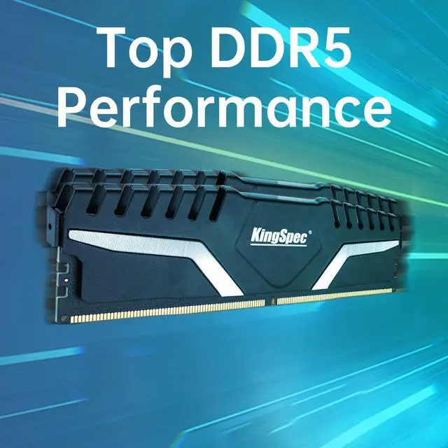 Alt view image 5 of 7 - KingSpec DDR5 Computer Memory 32GB(2×16GB) 6000MHz RAM Desktop Memory PC Memories Module Gaming Memory Computer Black