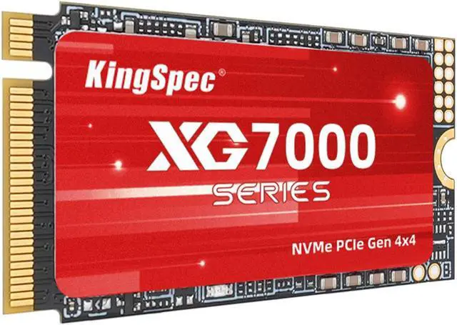 Alt view image 4 of 7 - KingSpec 1TB NVMe PCIe 4.0x4  M.2 2242 Internal Solid Drive High Performance Read/Write Speed Up to 7200/6400 MB/s Support NVMe 1.4 1TB