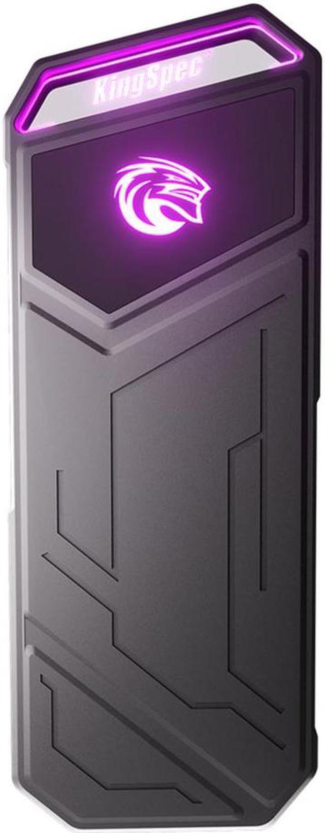 Main image of KingSpec 1TB External SSD with RGB 20Gbps Up to 2000 MB/S Portable Solid State Drive Type-C to USB 3.2