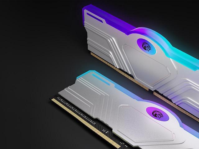 Alt view image 4 of 6 - KingSpec DDR4 RAM RGB 16GB  (2 x 8GB)  Memory Module 3200 MHz 288-Pin 1.35V UDIMM with Silver Heat Dissipation Vest for Computer Desktop PC Memories Module Gaming