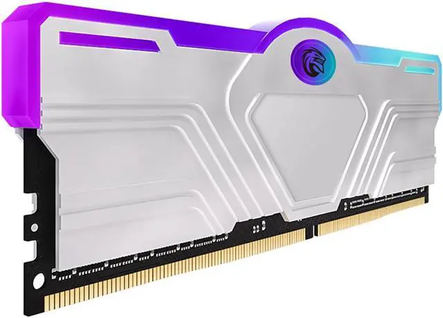 Alt view image 5 of 6 - KingSpec DDR4 RAM RGB 16GB Memory Module 3200 MHz 288-Pin 1.35V UDIMM with Silver Heat Dissipation Vest for Computer Desktop PC Memories Module Gaming