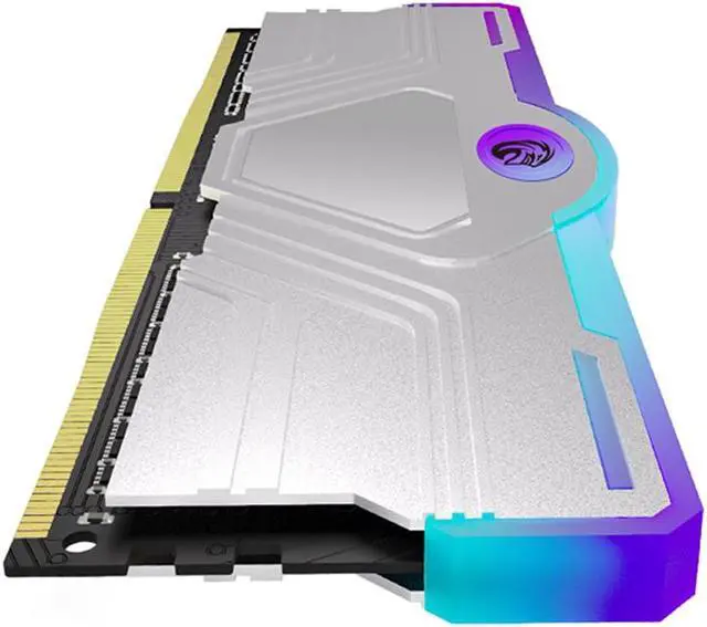 Alt view image 4 of 6 - KingSpec DDR4 RAM RGB 16GB Memory Module 3600 MHz 288-Pin 1.35V UDIMM with Silver Heat Dissipation Vest for Computer Desktop PC Memories Module Gaming
