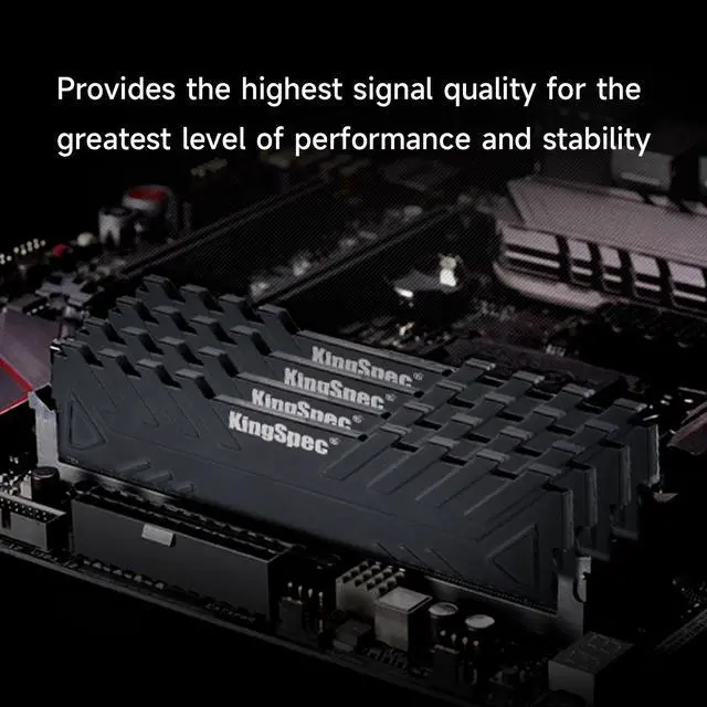 Alt view image 3 of 6 - KingSpec DDR4 RAM 32GB (2 x 16GB) 288-Pin DDR4 SDRAM Memory Module 3200 MHz 288-Pin UDIMM with Heatsink for Computer Desktop PC Memories Module Gaming