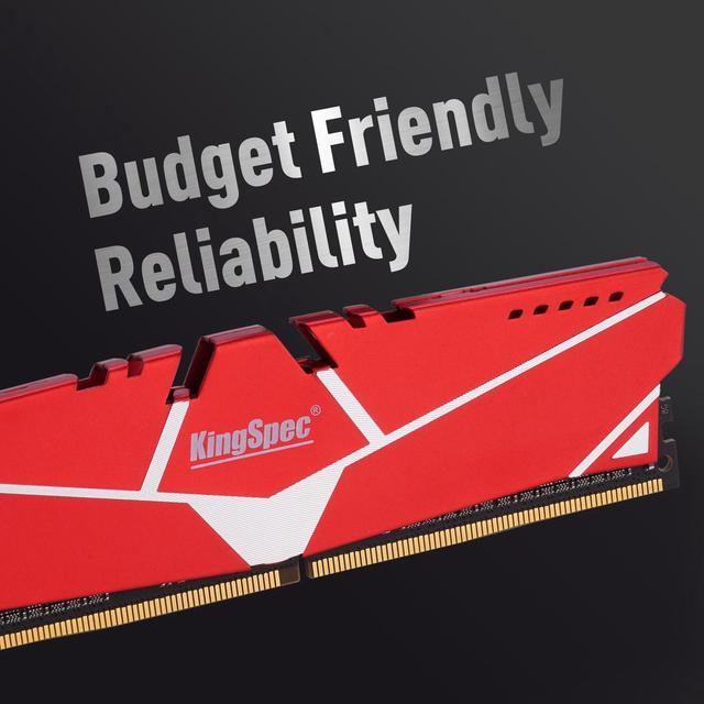 Alt view image 4 of 5 - KingSpec DDR4 RAM 16GB (2 x 8GB) 288-Pin DDR4 SDRAM  Memory Module 3200 MHz 288-Pin UDIMM with Heatsink for Computer Desktop PC Memories Module Gaming