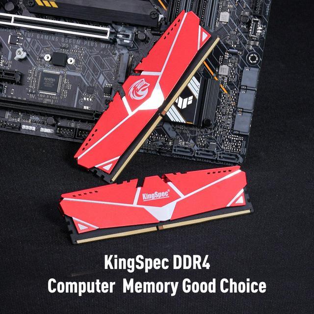 Alt view image 5 of 5 - KingSpec DDR4 RAM 16GB (2 x 8GB) 288-Pin DDR4 SDRAM  Memory Module 3200 MHz 288-Pin UDIMM with Heatsink for Computer Desktop PC Memories Module Gaming