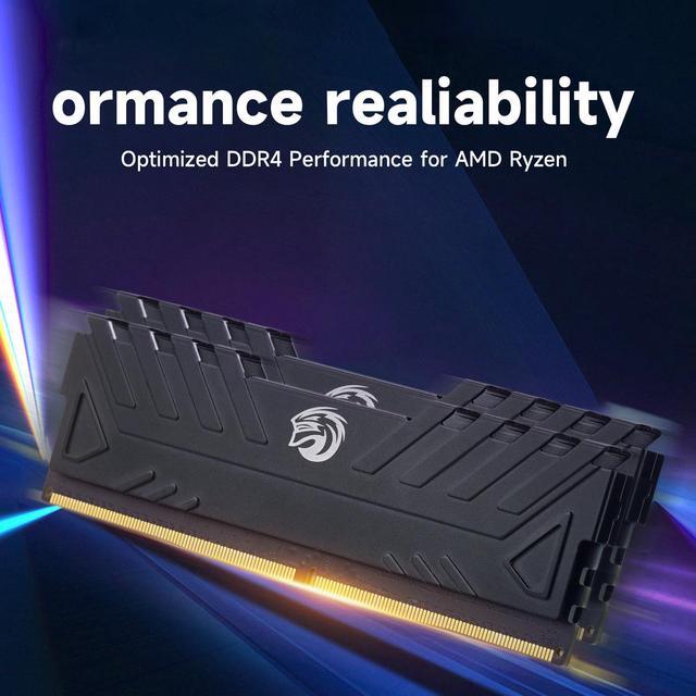 Alt view image 6 of 6 - KingSpec DDR4 RAM 16GB (2 x 8GB) 288-Pin DDR4 SDRAM Memory Module 3200 MHz 288-Pin UDIMM with Heatsink for Computer Desktop PC Memories Module Gaming