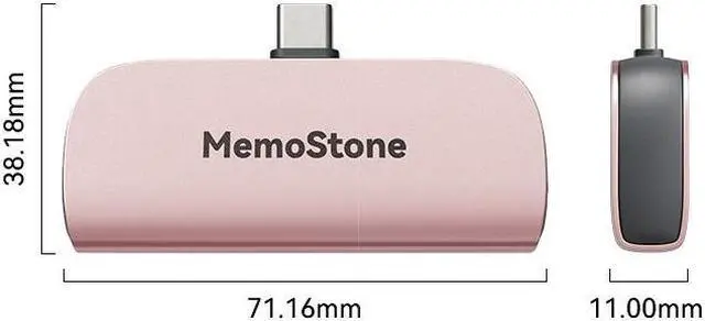Alt view image 2 of 5 - KingSpec MomeStone 1TB Portable SSD up to 2000MB/s, Thumb Drive 20Gbps USB 3.2 Gen 2, Type-C USSD Mobile Solid U Disk USB Flash External Solid State Drive Compatible with iPhone 15 Pro/15 Pro Max