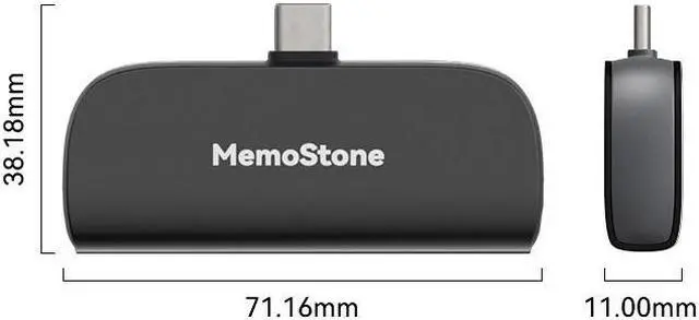 Alt view image 2 of 5 - KingSpec MomeStone 1TB Portable SSD up to 2000MB/s, Thumb Drive 20Gbps USB 3.2 Gen 2, Type-C USSD Mobile Solid U Disk USB Flash External Solid State Drive Compatible with iPhone 15 Pro/15 Pro Max