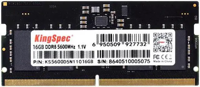 Main image of KingSpec 16GB 262-Pin DDR5 SO-DIMM Laptop RAM 5600 (PC5 44800) Notebook Memory Ram