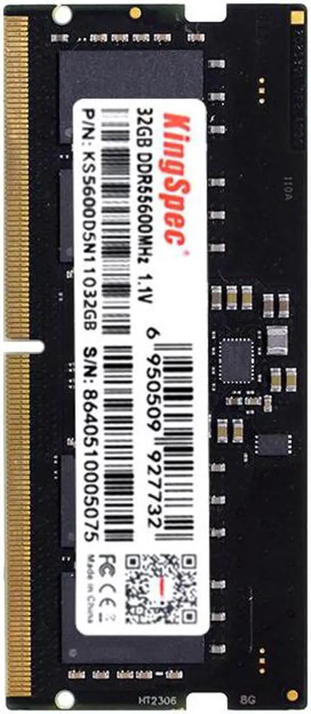 Alt view image 2 of 5 - KingSpec 32GB 262-Pin DDR5 SO-DIMM Laptop RAM 5600 (PC5 44800) Notebook Memory 32GB
