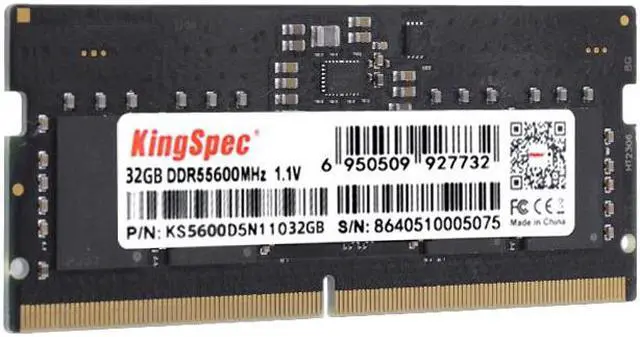 Alt view image 5 of 5 - KingSpec 32GB 262-Pin DDR5 SO-DIMM Laptop RAM 5600 (PC5 44800) Notebook Memory 32GB