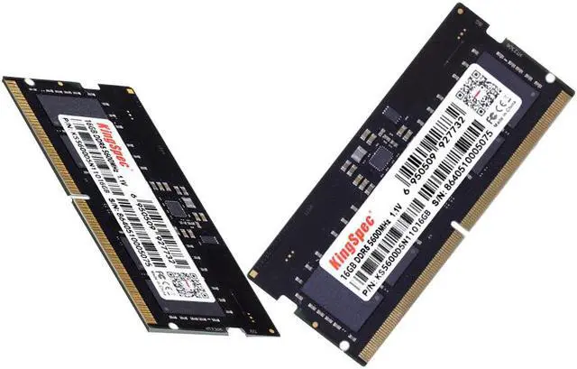 Main image of KingSpec 32GB (2 x 16GB) 262-Pin DDR5 SO-DIMM Laptop RAM 5600 (PC5 44800) Notebook Memory 32GB (2 x 16GB)