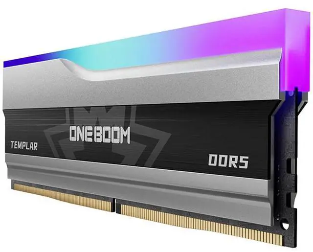 Alt view image 3 of 6 - KingSpec Oneboom RGB 32GB (2 x 16GB) 288-Pin SDRAM PC RAM DDR5 5600 (PC5 44800) Desktop Memory with Heat Sink RGB DDR5 5600, CAS Latency 46