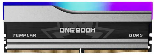 Alt view image 2 of 6 - KingSpec Oneboom RGB 32GB (2 x 16GB) 288-Pin SDRAM PC RAM DDR5 5600 (PC5 44800) Desktop Memory with Heat Sink RGB DDR5 5600, CAS Latency 46