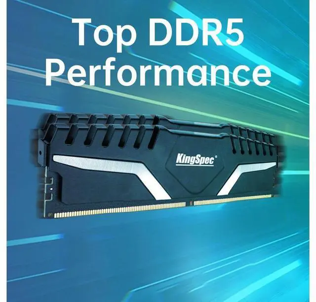 Alt view image 3 of 6 - KingSpec DDR5 PC Memory 32GB(2×16GB) 5600 (PC5 44800) RAM Desktop Memory Computer Memories Gaming Memory