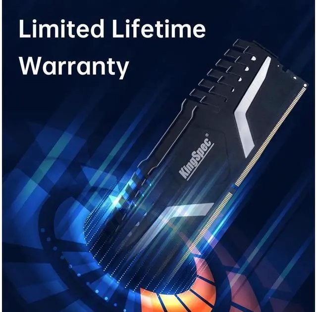 Alt view image 6 of 6 - KingSpec DDR5 PC Memory 32GB(2×16GB) 5600 (PC5 44800) RAM Desktop Memory Computer Memories Gaming Memory