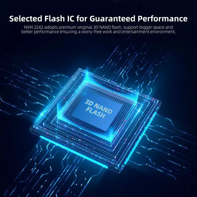 Alt view image 5 of 6 - The KingSpec Solid State Drive NX Series 2TB M.2 2242 PCIe 3.0 x 4 NVMe 1.3 SSD High-Performance for PC Laptop Desktop Ultrabook and Portable Device Upgrade Motherboard 2TB M.2 2242