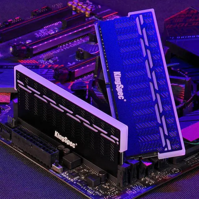 Alt view image 5 of 7 - KingSpec DDR4 RAM RGB 16GB Memory 3600 MHz 288-Pin 1.35V UDIMM with Heatsink for Computer Desktop PC Memories Module Gaming