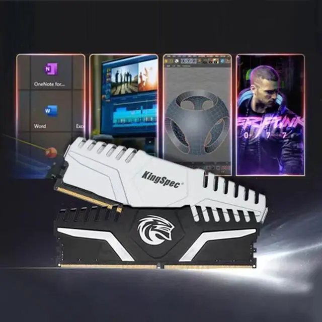Alt view image 2 of 7 - KingSpec DDR 5 Memories 32GB (2 x 16GB) 288-Pin PC RAM DDR5 6000 (PC5 48000) Desktop Memory Model