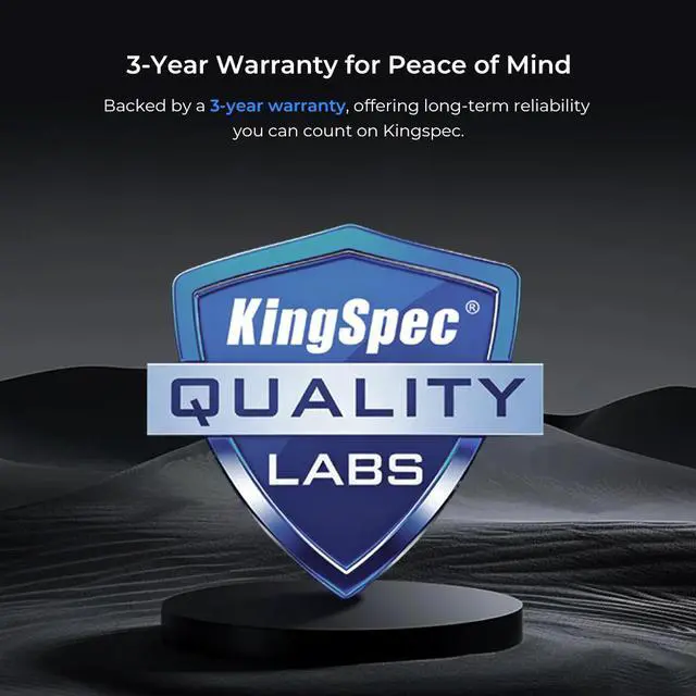Alt view image 7 of 7 - KingSpec P3 SSD 1TB Internal 2.5" Solid State Drive 2.5 Inch SATA III 3D NAND Flash Data Storage, Speed up to 560MB/s, laptop PC Desktop compatible, Black