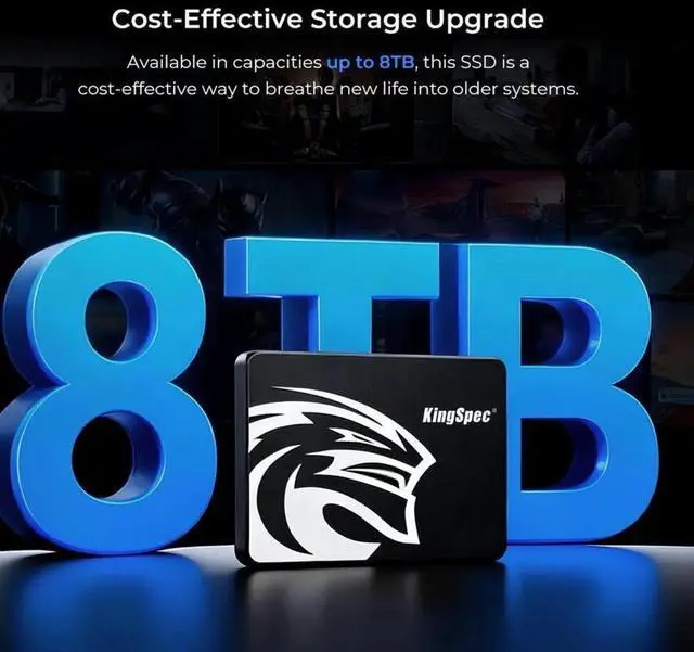 Alt view image 3 of 7 - KingSpec P3 SSD 512GB Internal 2.5" Solid State Drive 2.5 Inch SATA III 3D NAND Flash Data Storage, Speed up to 560MB/s, laptop PC Desktop compatible, Black