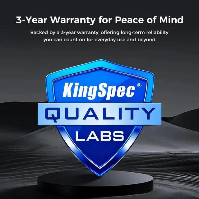 Alt view image 7 of 7 - KingSpec M.2 2280 128GB PCIe Gen3 x4, NVMe 1.3 3D NAND Internal Solid State Drive (SSD), up to 3500MB/s