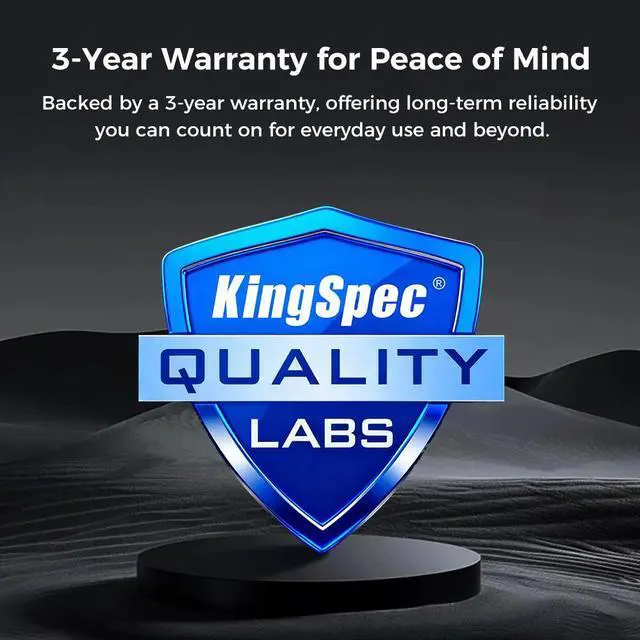 Alt view image 7 of 7 - KingSpec M.2 2280 512GB PCIe Gen3 x4, NVMe 1.3 3D NAND Internal Solid State Drive (SSD), up to 3000MB/s