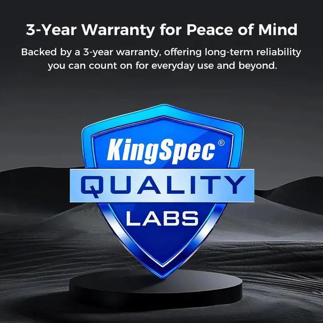 Alt view image 7 of 7 - KingSpec M.2 2280 2TB PCIe Gen3 x4, NVMe 1.3 3D NAND Internal Solid State Drive (SSD), up to 3000MB/s