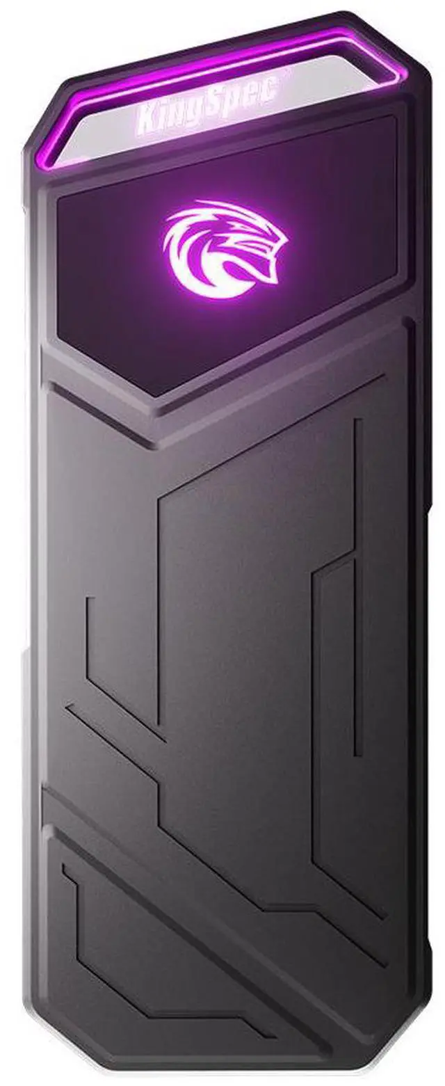 Main image of KingSpec Z5 Portable SSD With RGB 1TB - Up to 2100 MB/s - USB 3.2 Gen 2 - Type-c, 20Gbps, External Solid State Drive, for Photographers, Content Creators and Gaming, Black